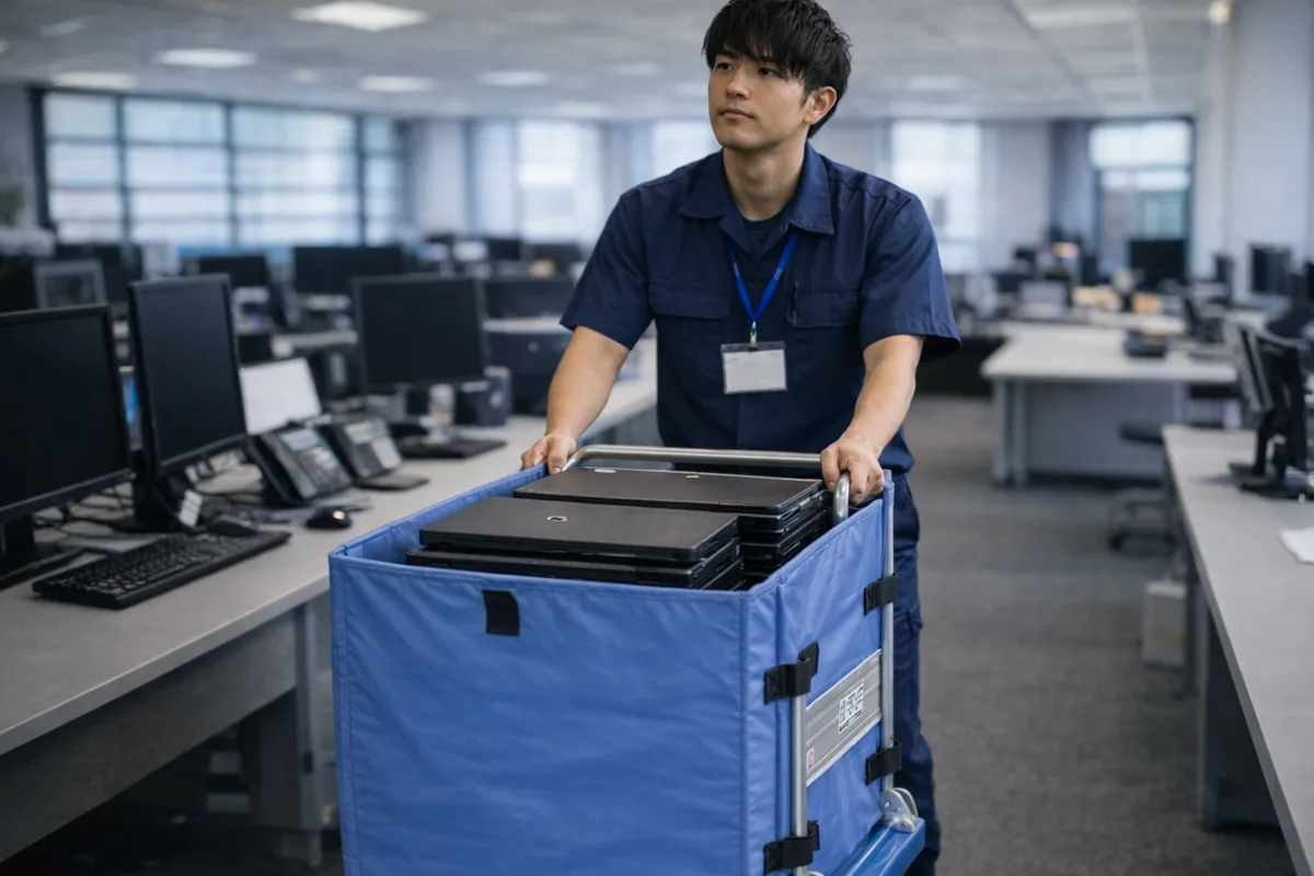 回収後のパソコンはどうなる？データ消去・再流通の仕組みを解説